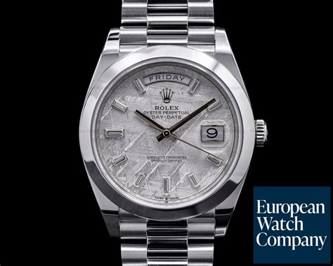 rolex day date platin meteorite zifferblatt preis